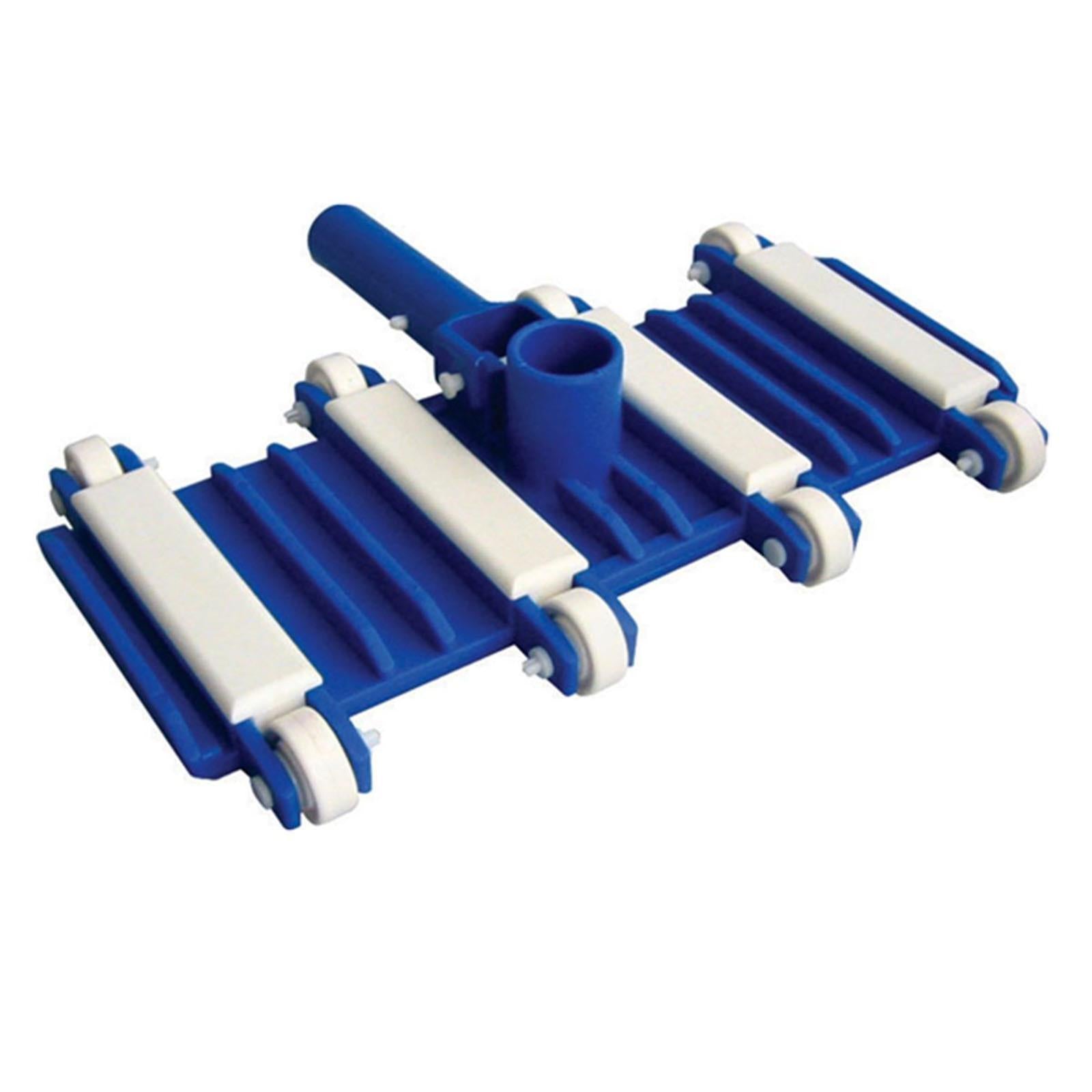 SPAZZOLA ASPIRAFANGO ASPIRATORE FLESSIBILE CON RUOTE PULIZIA FONDO PISCINA PISCINE