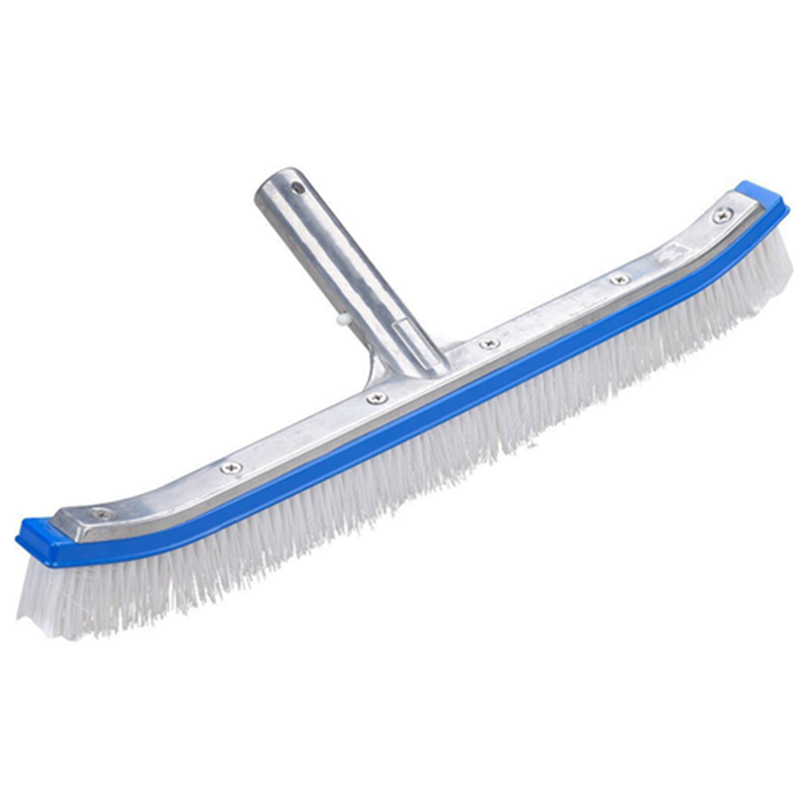 Spazzola professionale per pulizia fondo e parete piscina con rinforzo in alluminio 46 cm