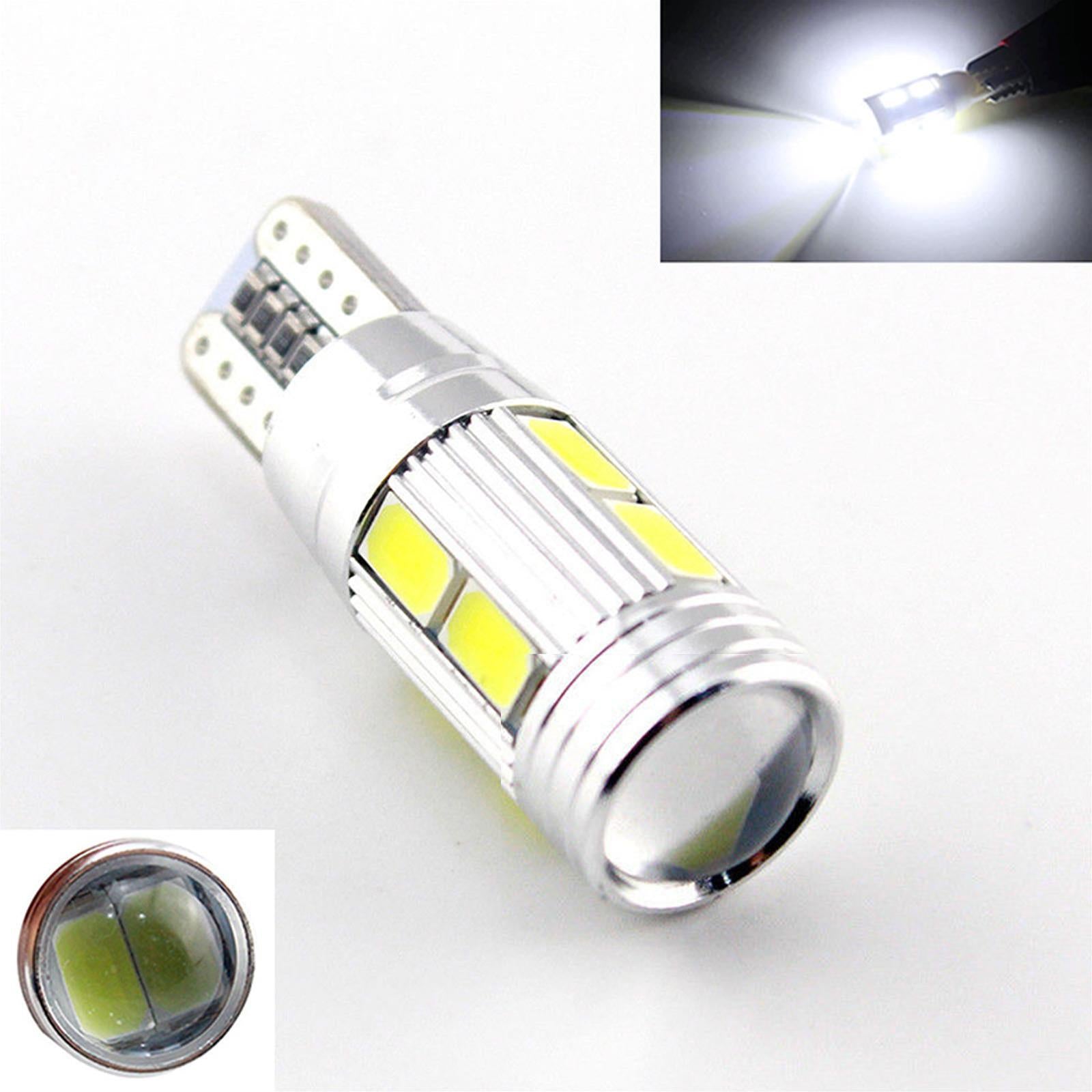 Coppia t10 w5w led w16w 10smd 5630 canbus no errore luci bianco fari di posizione