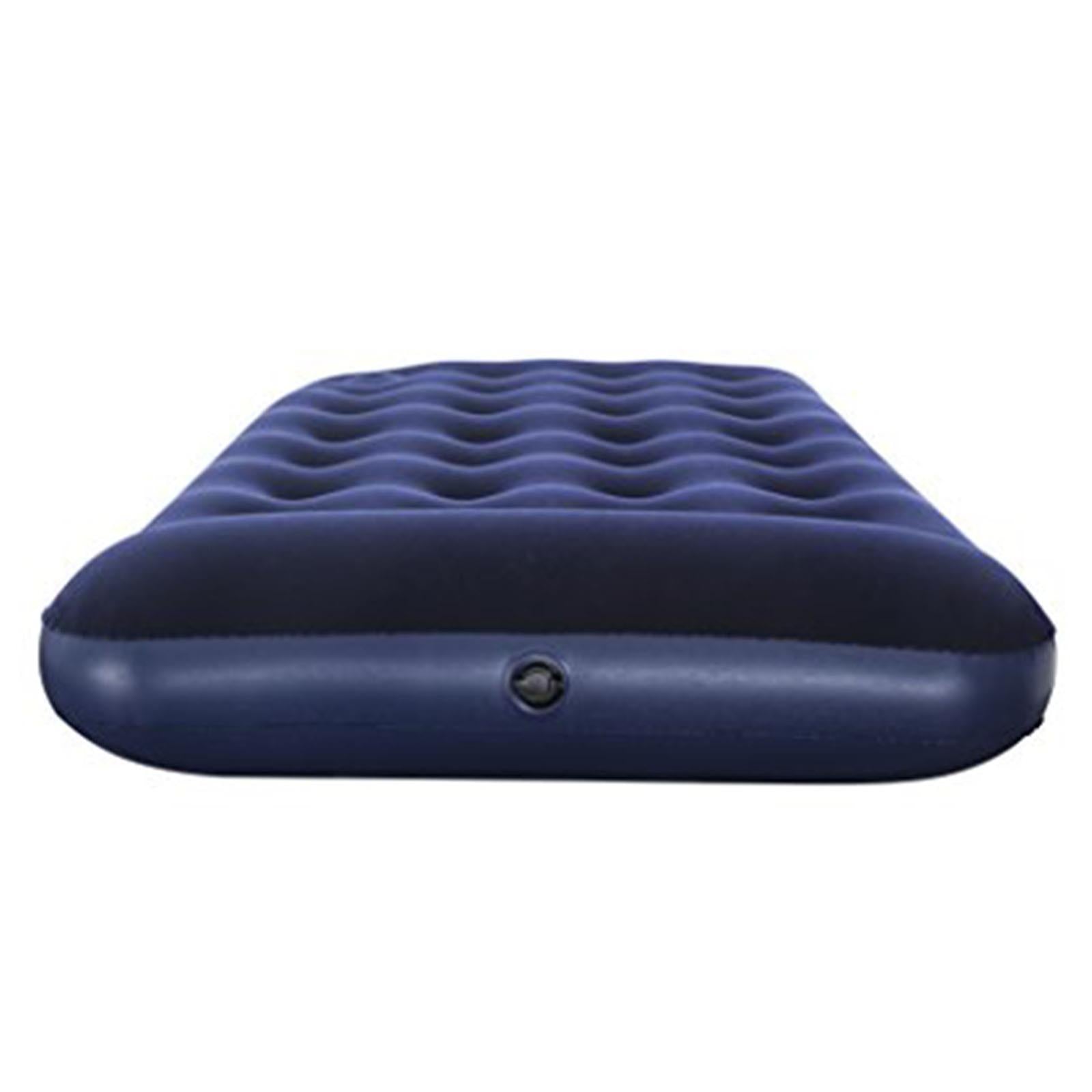 Materassino gonfiabile per casa e campeggio con pompa incorporata h 28 cm