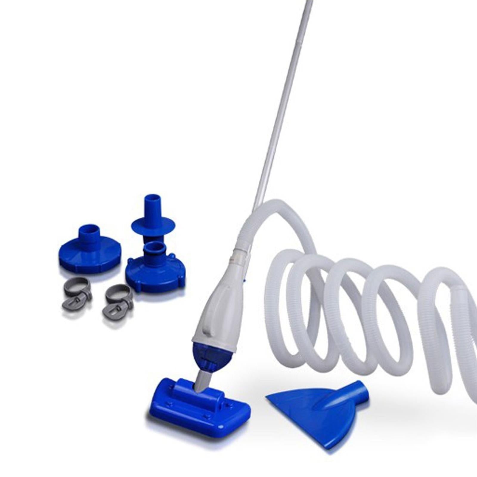 KIT DI PULIZIA PISCINE TUBO ASPIRAFANGO ACCESSORIO PULIZIE PISCINA VACUM SPAZZOLA
