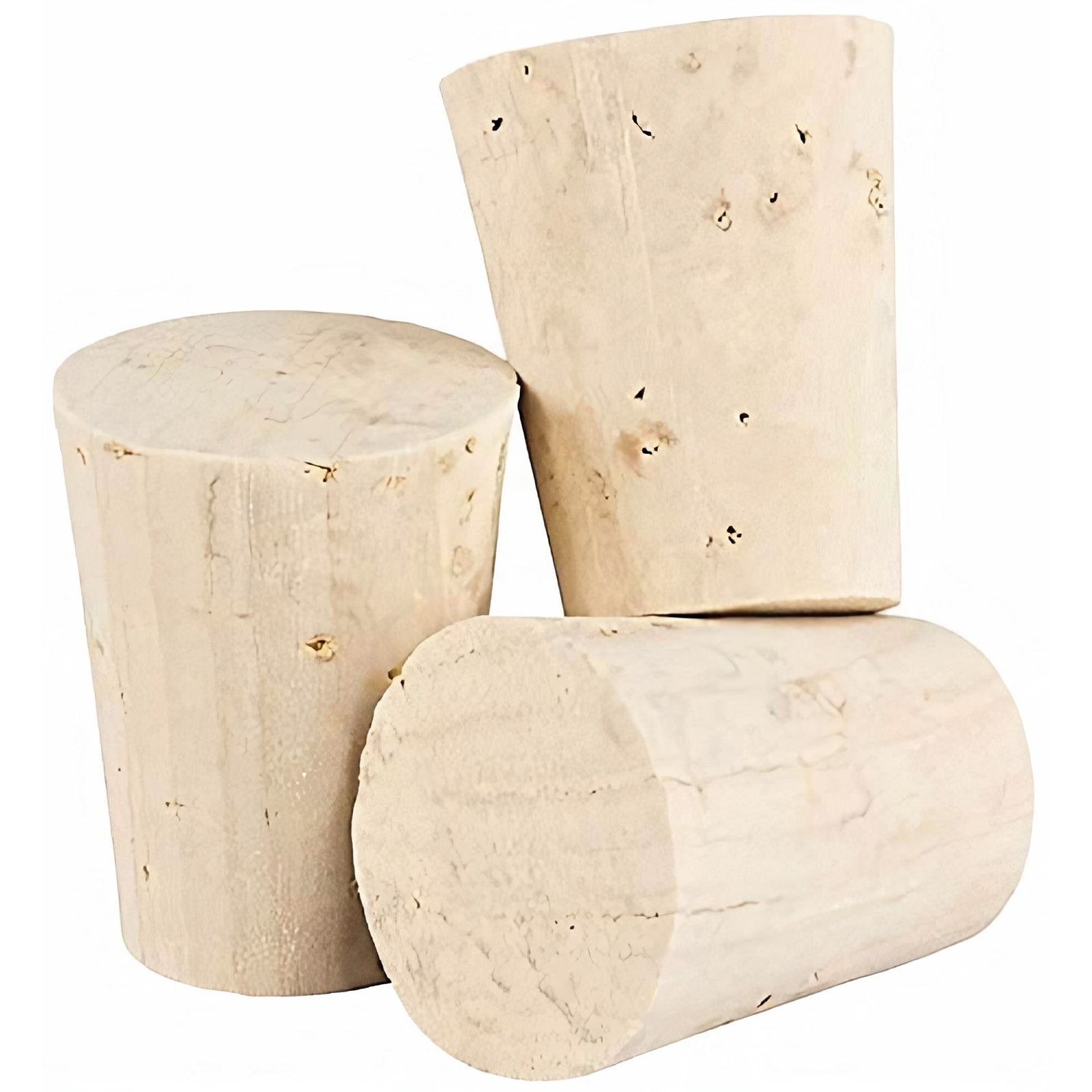 Tappi di sughero conici per bottiglie di vino e distillati, impermeabili da 100 pezzi