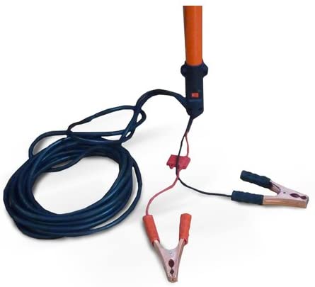 Abbacchiatore elettrico a batteria 12 volt con asta telescopica 190/280 cm