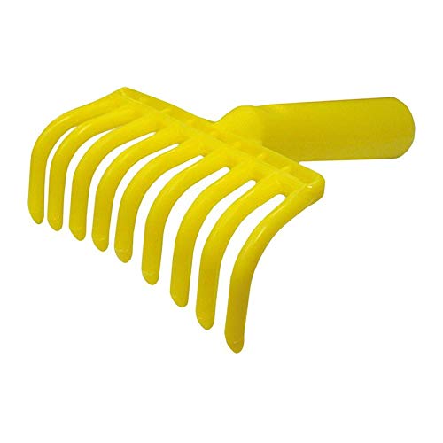 Rastrello a pettine per raccolta olive in pvc h 17 cm 9 denti con predisposizione asta