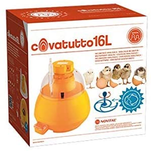 Incubatrice per uova "Covatutto 16 Lt" con termometro a liquido 42w