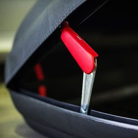 Baule portapacchi per auto effetto fibra di Carbonio da 320 lt "Made in Italy"