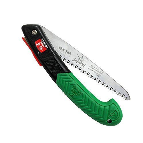 Segaccio Samurai pieghevole a serramanico per potatura con lama dritta