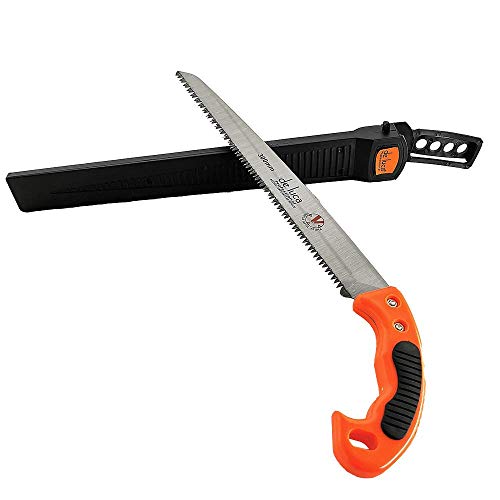 Segaccio De Luca per potatura a lama diritta in acciaio 30 cm con fodero