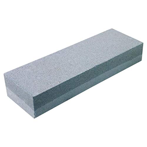 Pietra cote doppia grana per affilare coltelli, forbici e falci al corindone 15 cm