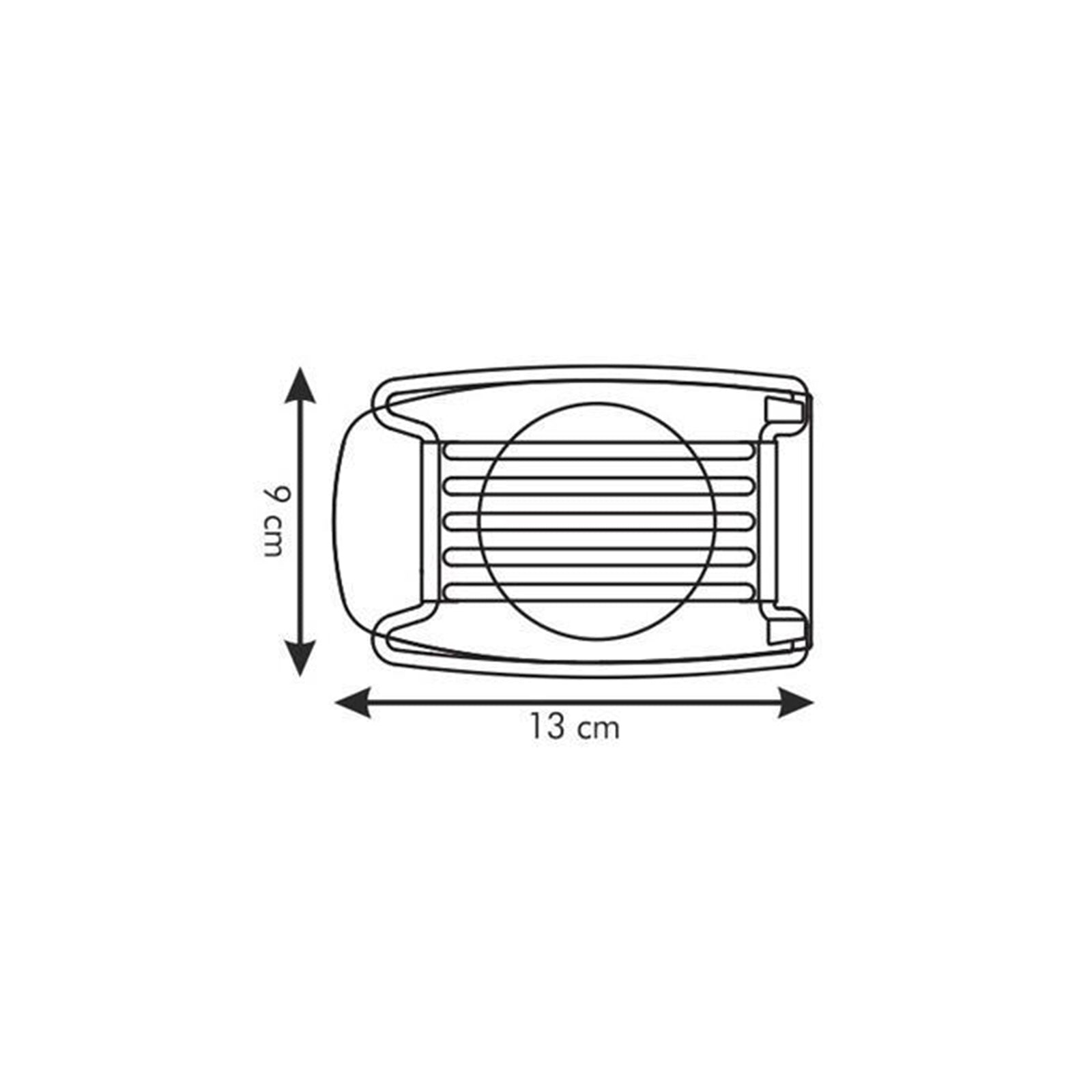 Affetta uovo con griglia in acciaio inox linea "Presto" 13x9 cm