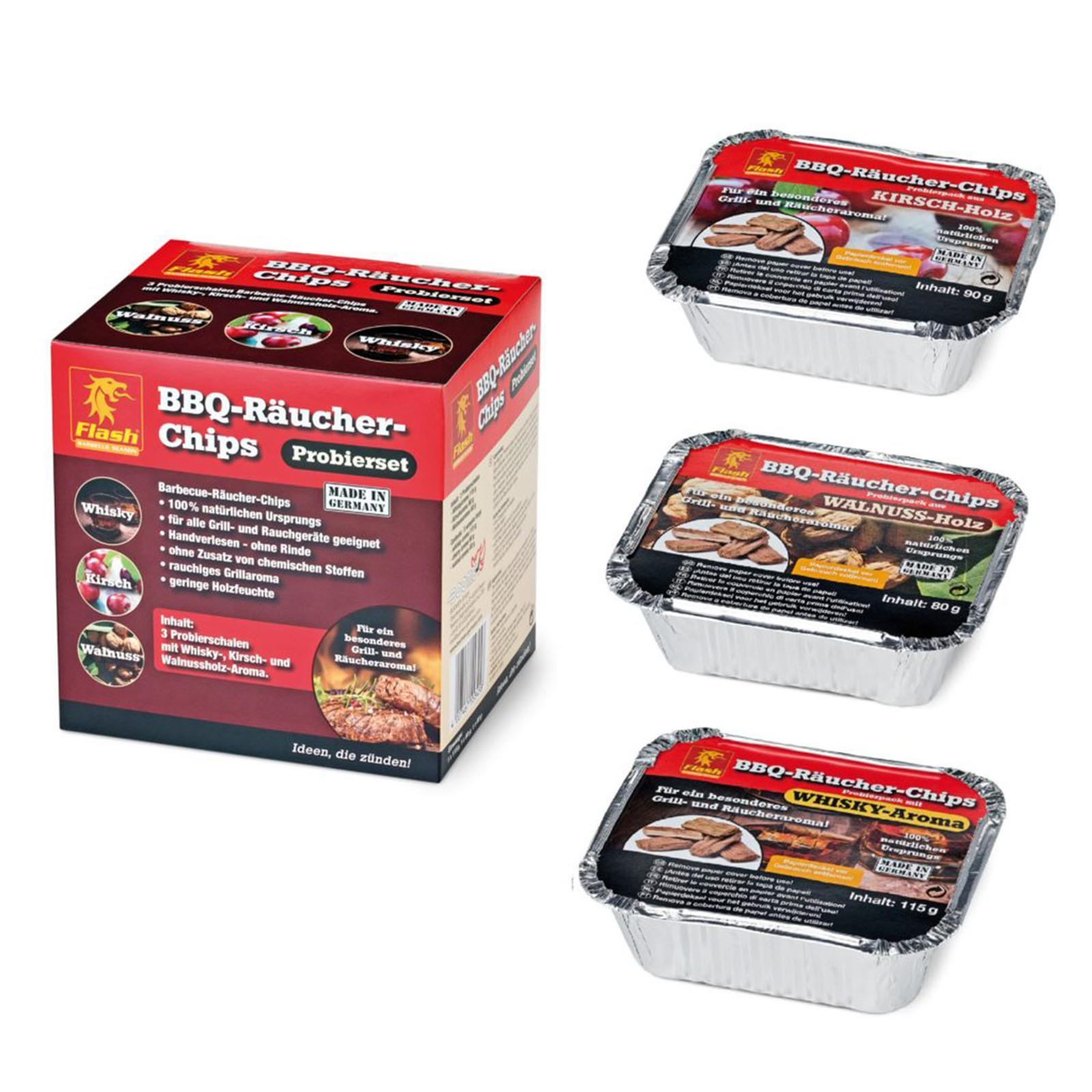 PZ 3 VASCHETTE AFFUMICATORE AFFUMICATORI BARBECUE BBQ ARROSTO NOCE WHISKY CILIEGIA