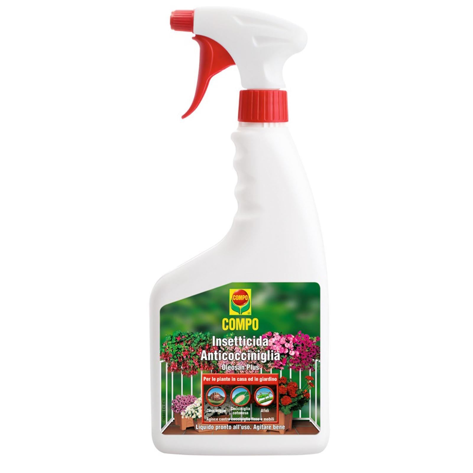 INSETTICIDA ANTICOCCINIGLIA AFICIDA AFIDI COCCINIGLIA COMPO PRONTO ALL' USO 750 ML
