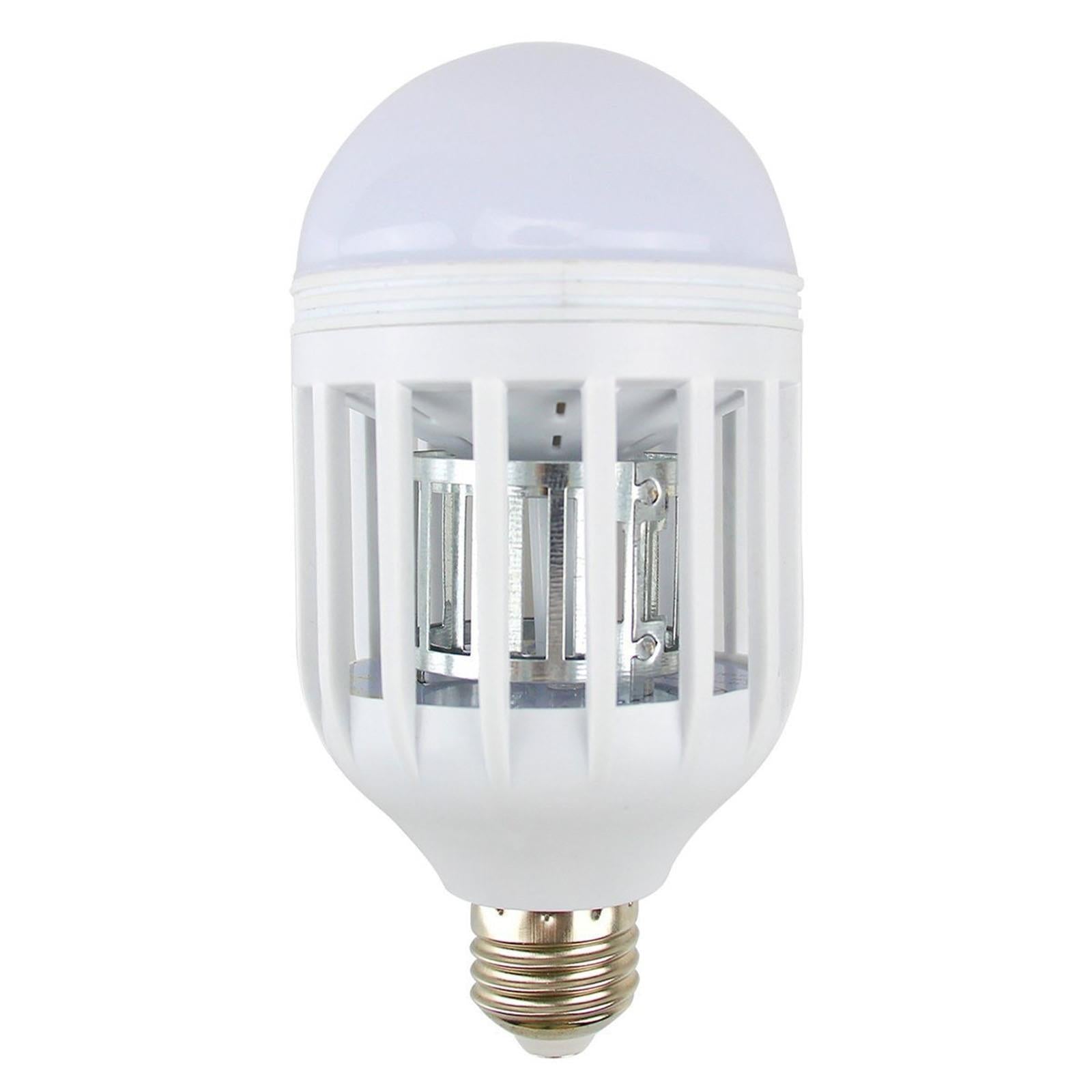 Lampadina elettro sterminatore per zanzare ed insetti zanzariera elettrica a led UV 45 mtq