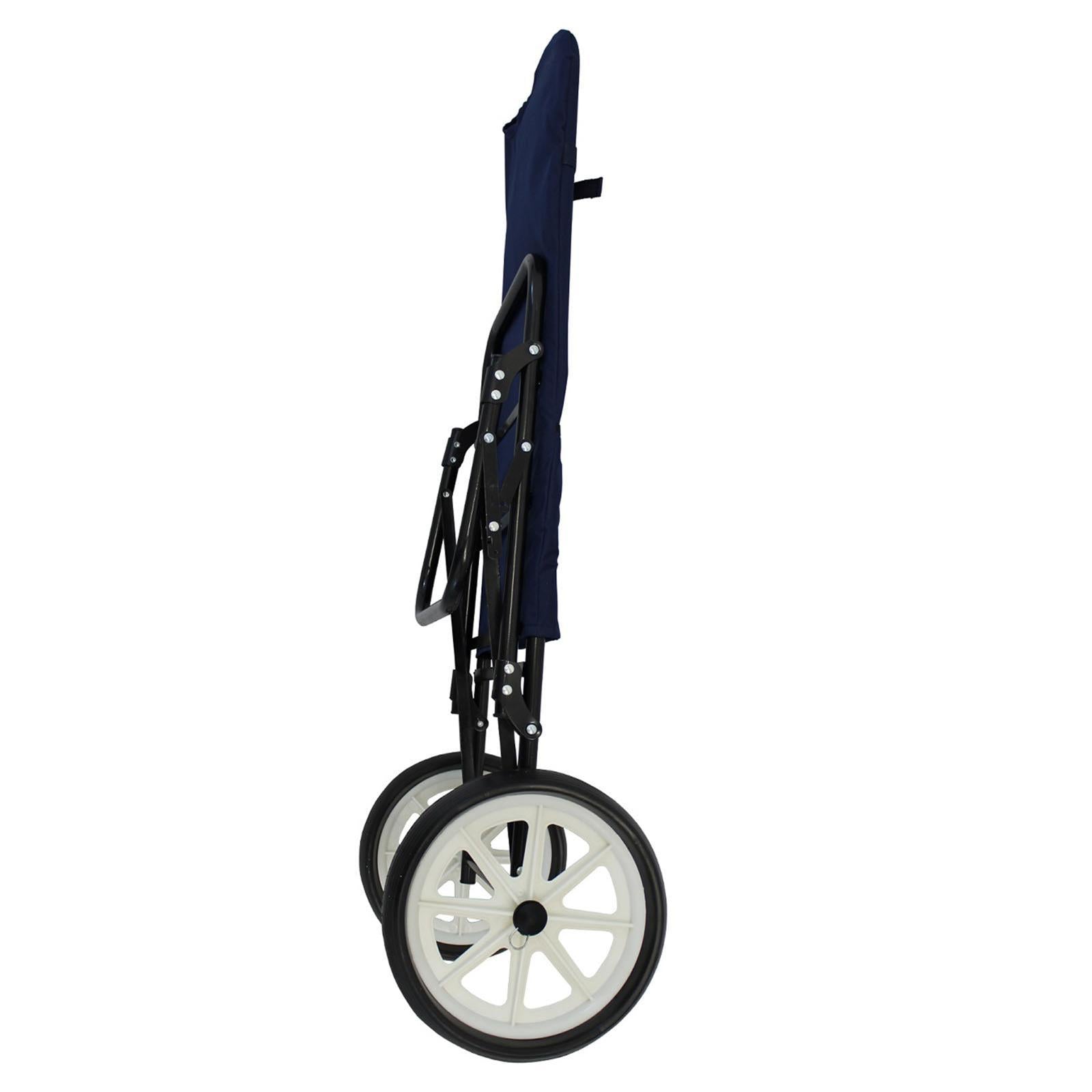 Carrello pieghevole "Sirio" porta spesa con ruote utile per spiaggia e città