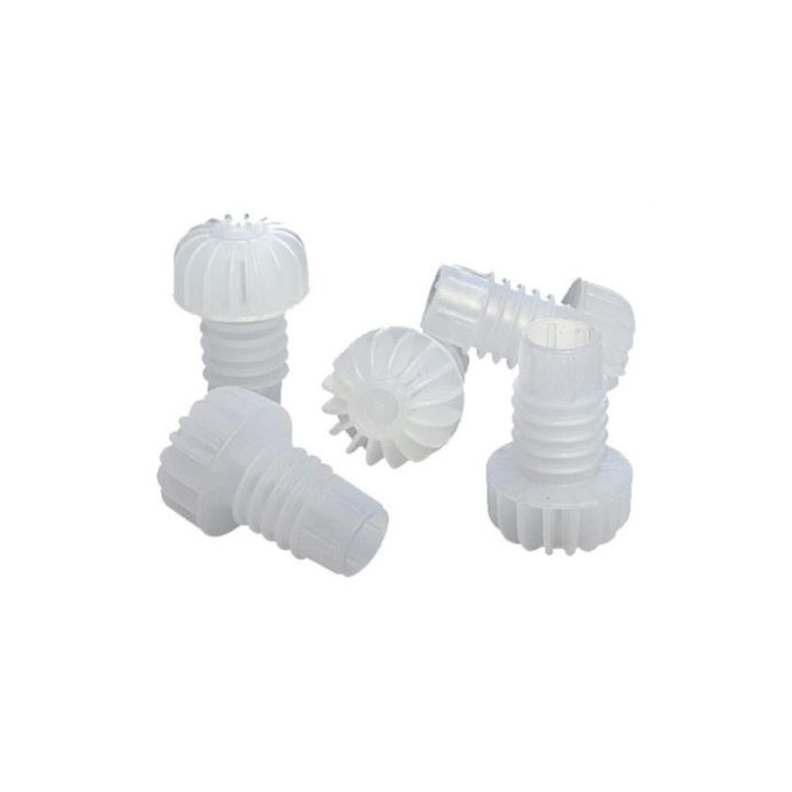 Tappi tappo alettati per bottiglie spumante vino enologia 10 pz in plastica 5 alette