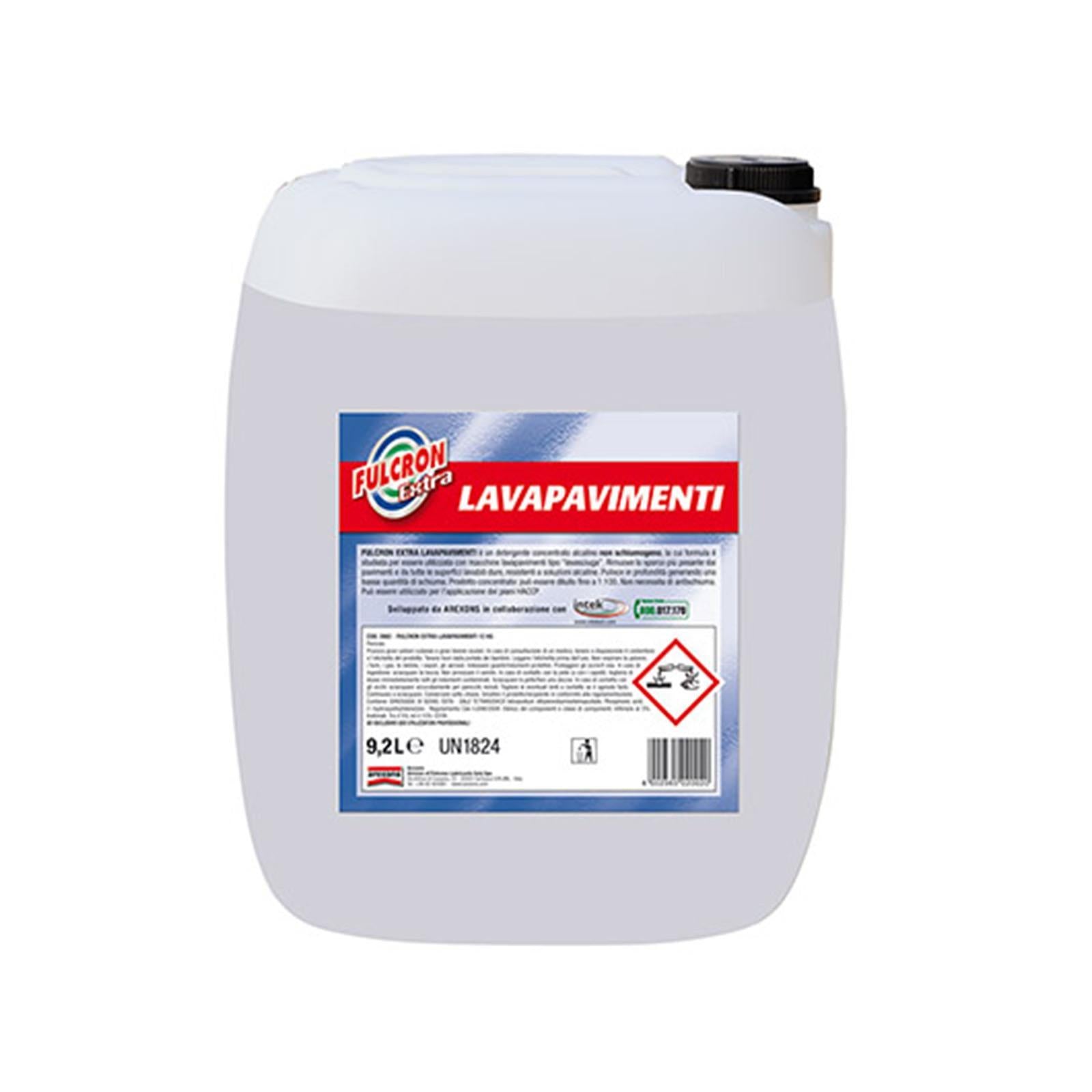 4,6 LT FULCRON EXTRA LAVAPAVIMENTI HACCP INDUSTRIALE CIVILE DOMESTICO CASA UFFICIO