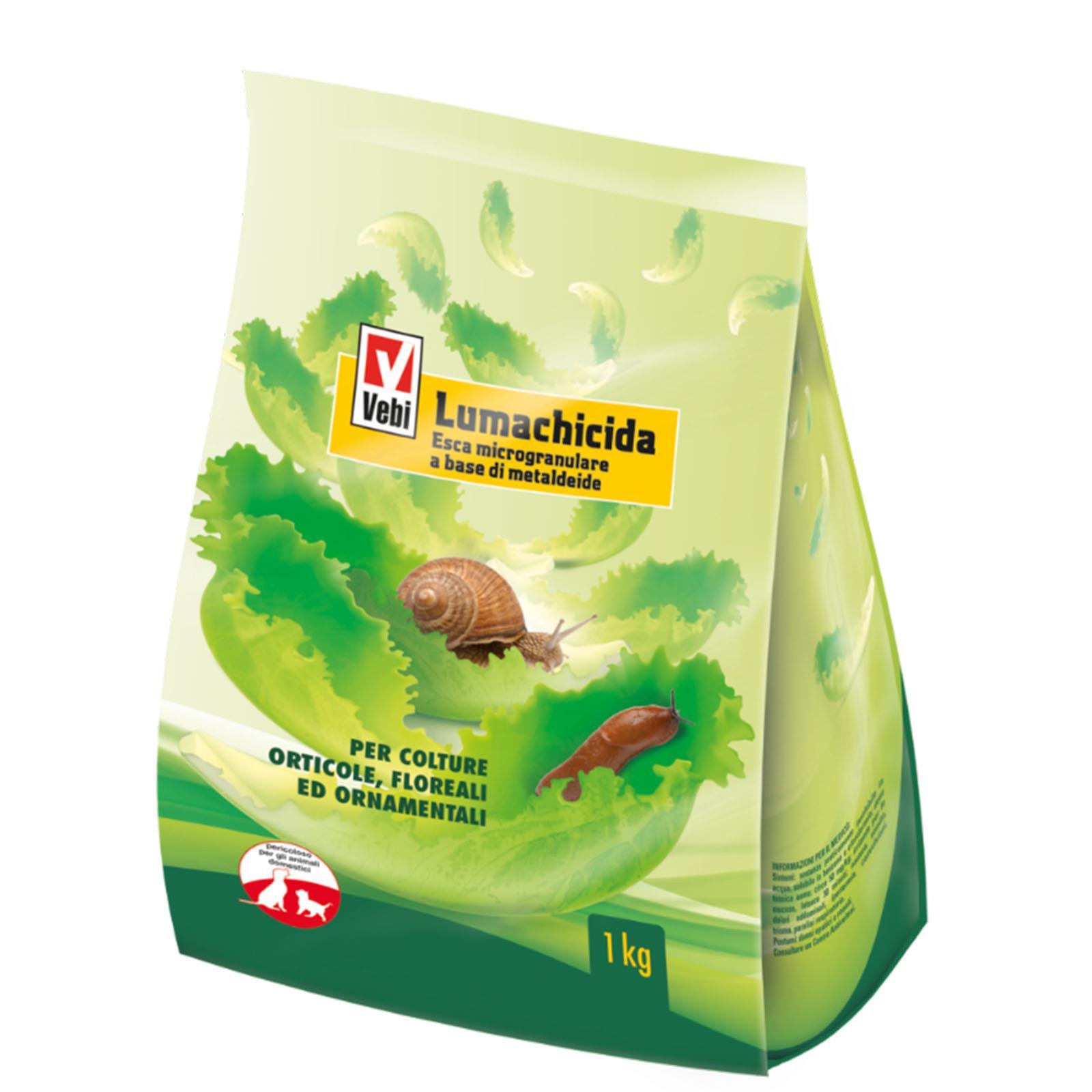 KG 1 LUMACHICIDA ANTILUMACA ANTILUMACHE ESCA GRANULARE LUMACHE ORTO GIARDINO PRATO ERBA LUMACA