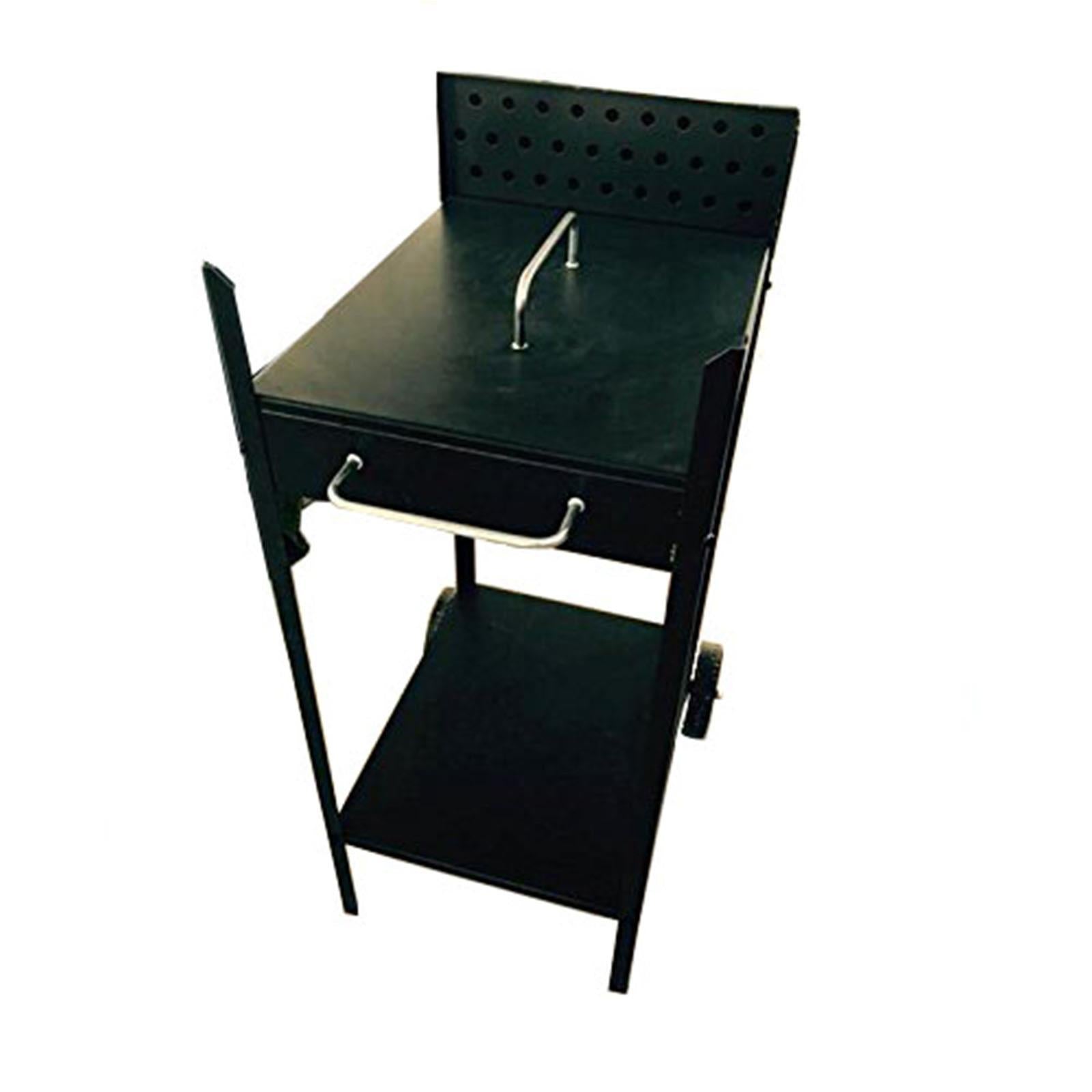 FORNACE BARBECUE ACCIAIO ARTIGIANALE 40 X 55 FORNELLO CARBONI CON TAPPO TIPO PESANTE