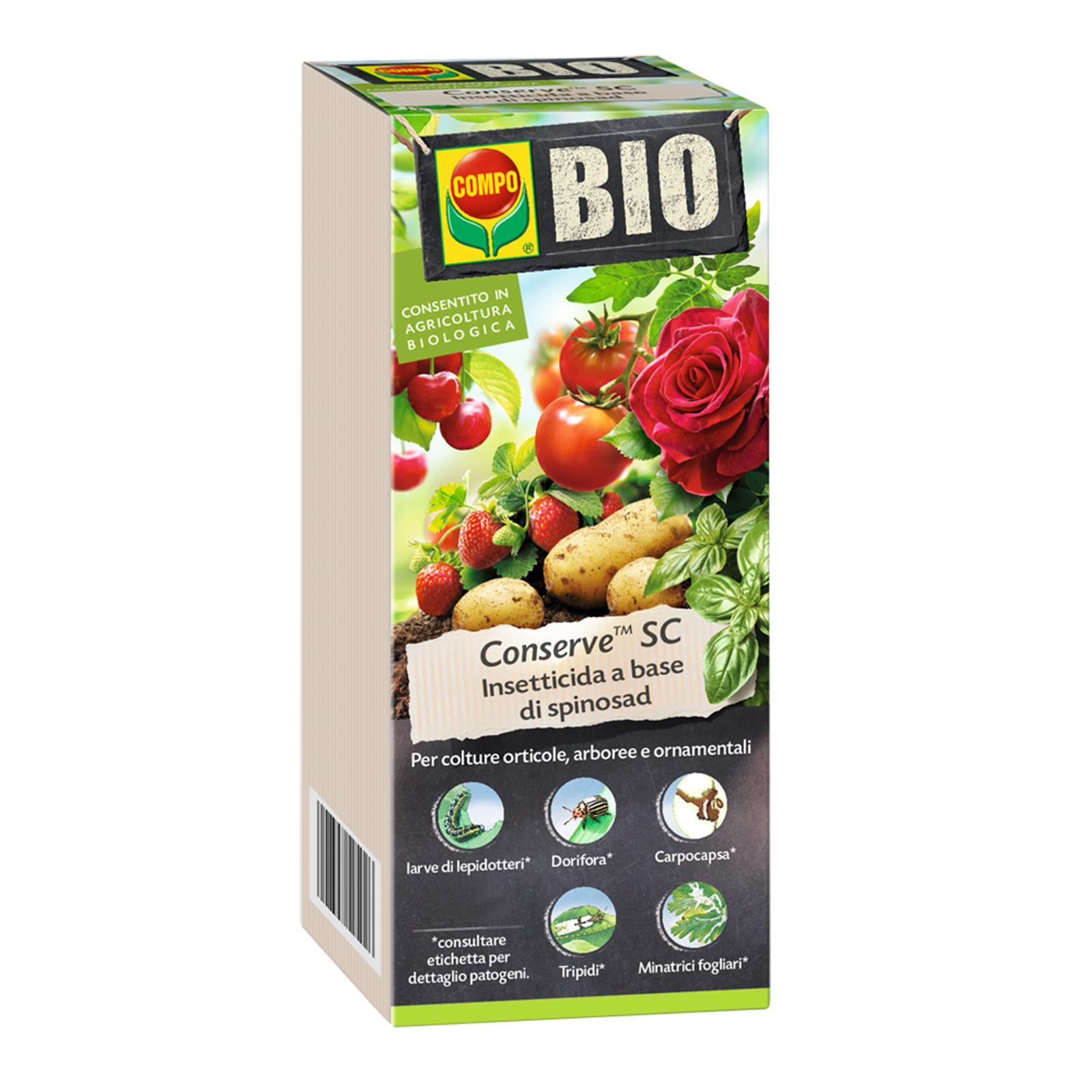 INSETTICIDA CONSERVE BIO BIOLOGICO AFIDI AFICIDA DORIFERA MINATORI 20 ML ORTO E FIORI