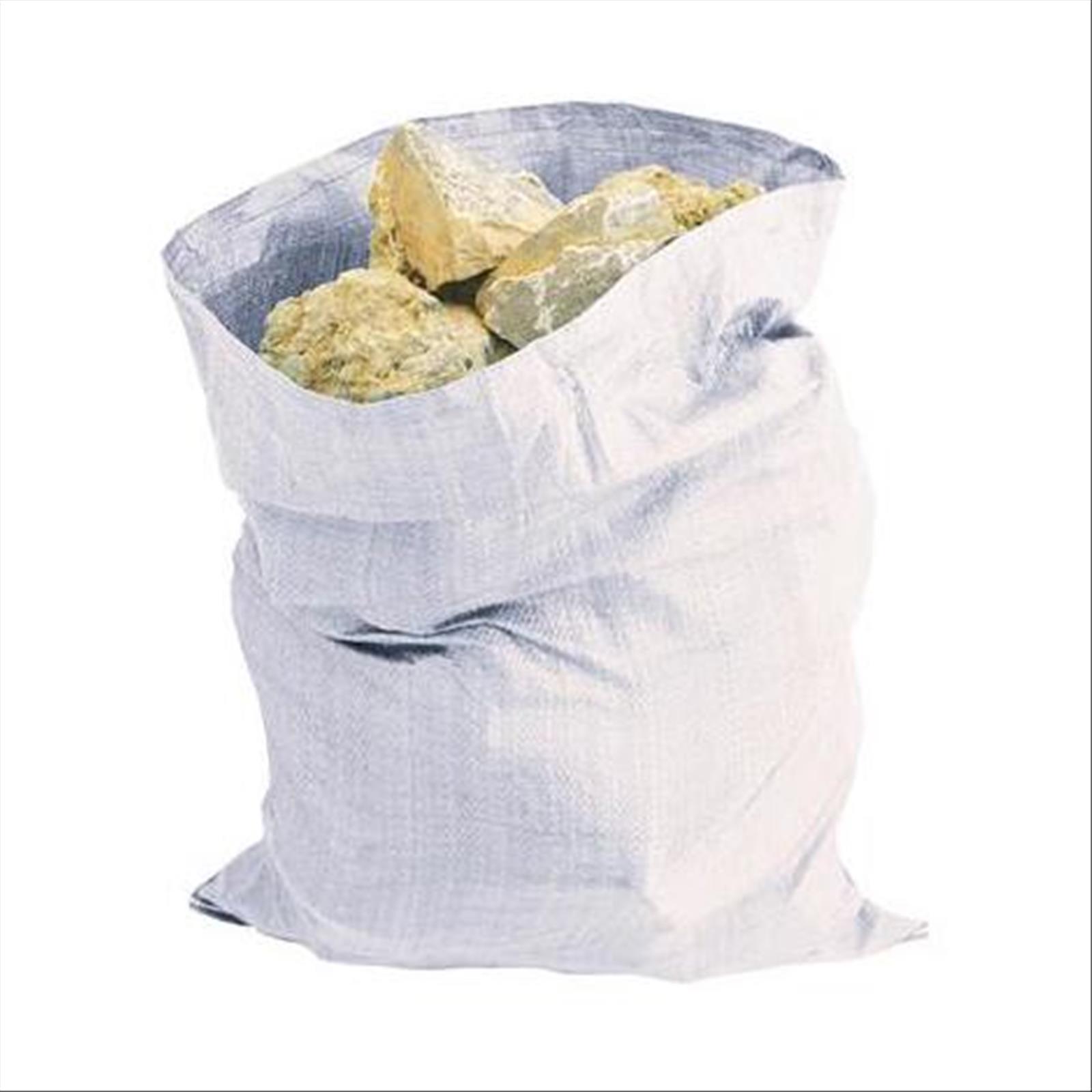 Sacchi per macerie 55 x 100 cm tipo resistente da 80 gr\mt, per raccolta olive in polipropilene intrecciato