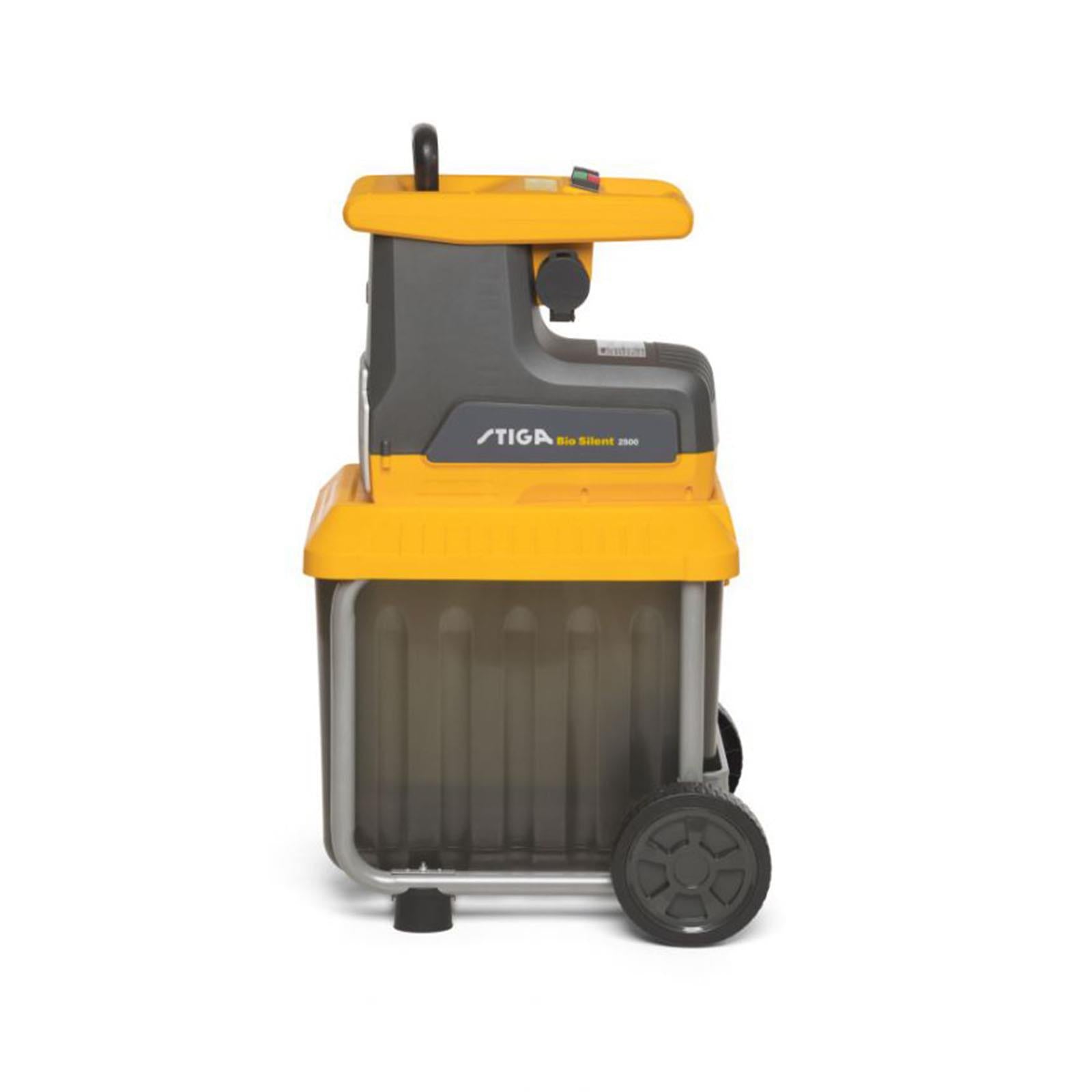 Bio trituratore stiga 2500w elettrico polloni residui vegetali rami tritarifiuti rulli cesto