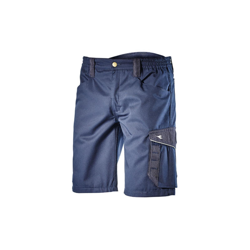 Bermuda - pantalone corto  blu classico da lavoro tasche uomo poly (tg s)