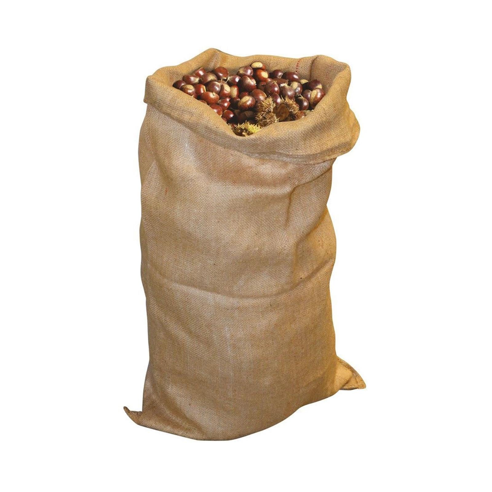 Sacco in juta naturale resistente antistrappo per olive nocciole castagne vintage
