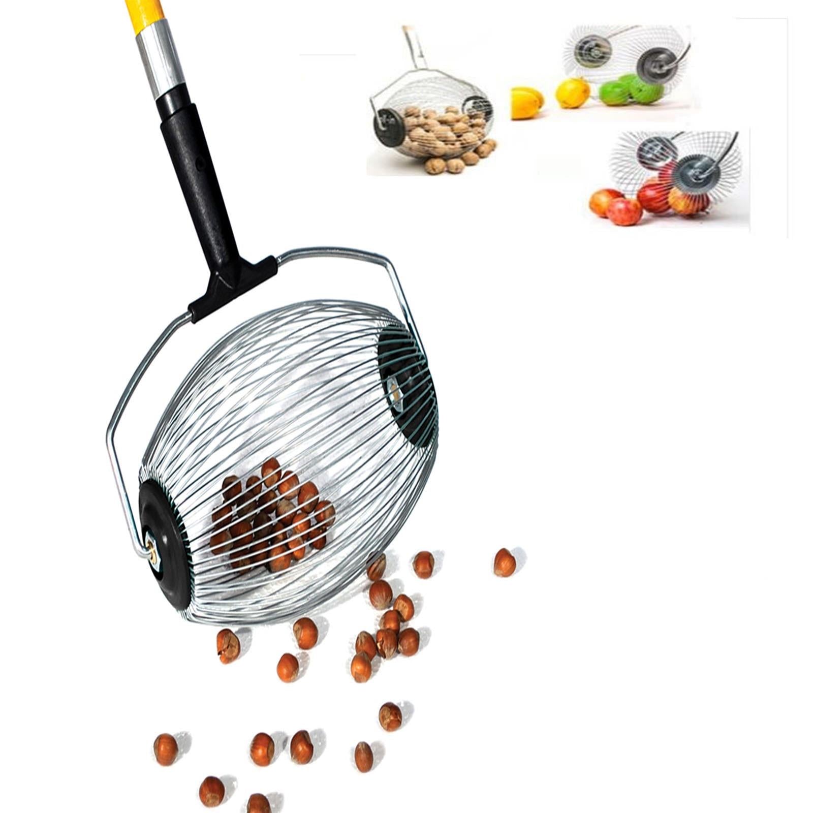 Cestello rullo raccogli olive da terra raccolta nocciole mandorle noci castagne
