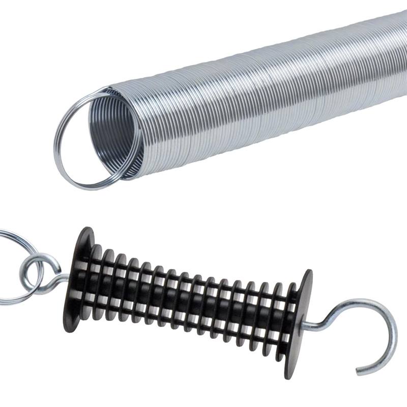 Maniglia per recinto elettrificato con molla e 2 isolatori