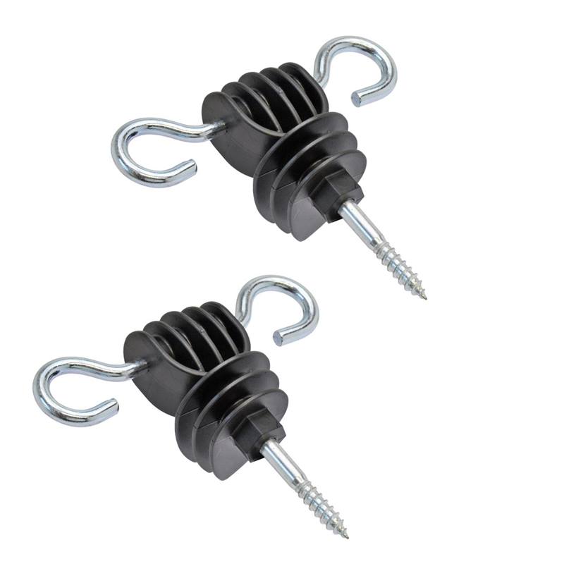 Maniglia per recinto elettrificato con molla e 2 isolatori