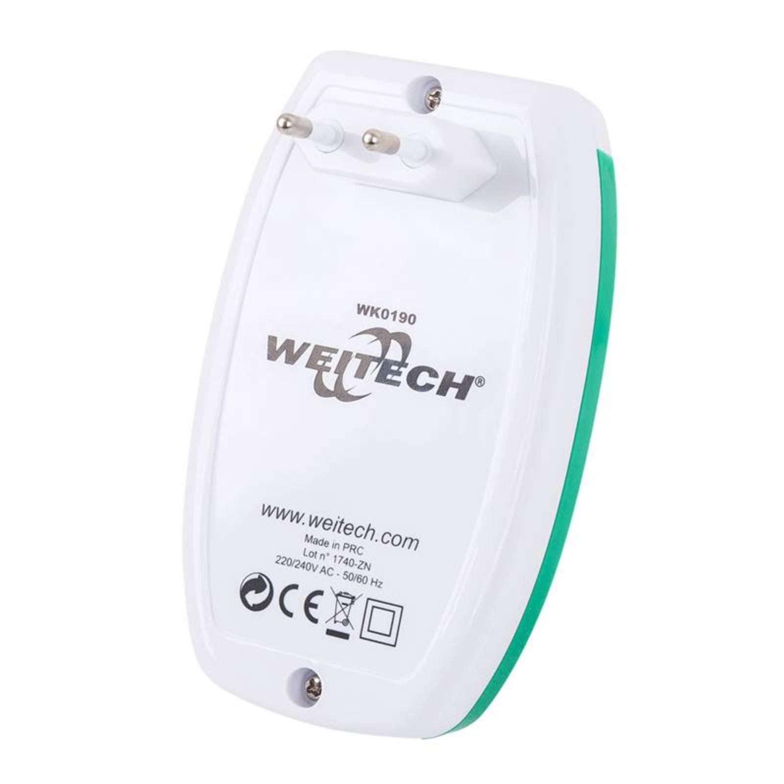 Repellente ad ultrasuoni "Nightlight" per topi, ratti, scarafaggi ed insetti striscianti 90 mtq