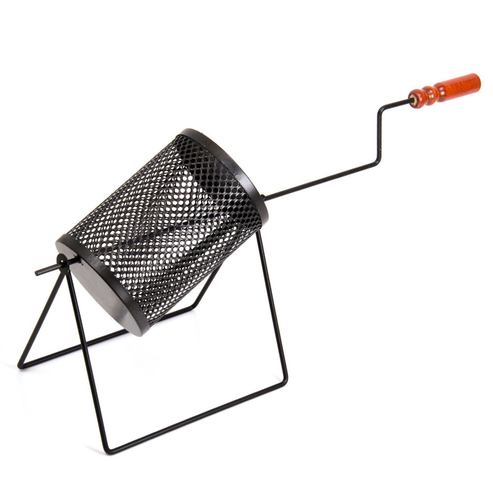 GIRA CASTAGNE FORATO PER CAMINO BARBECUE GIREVOLE CUOCI CASTEGNE GIRARROSTO