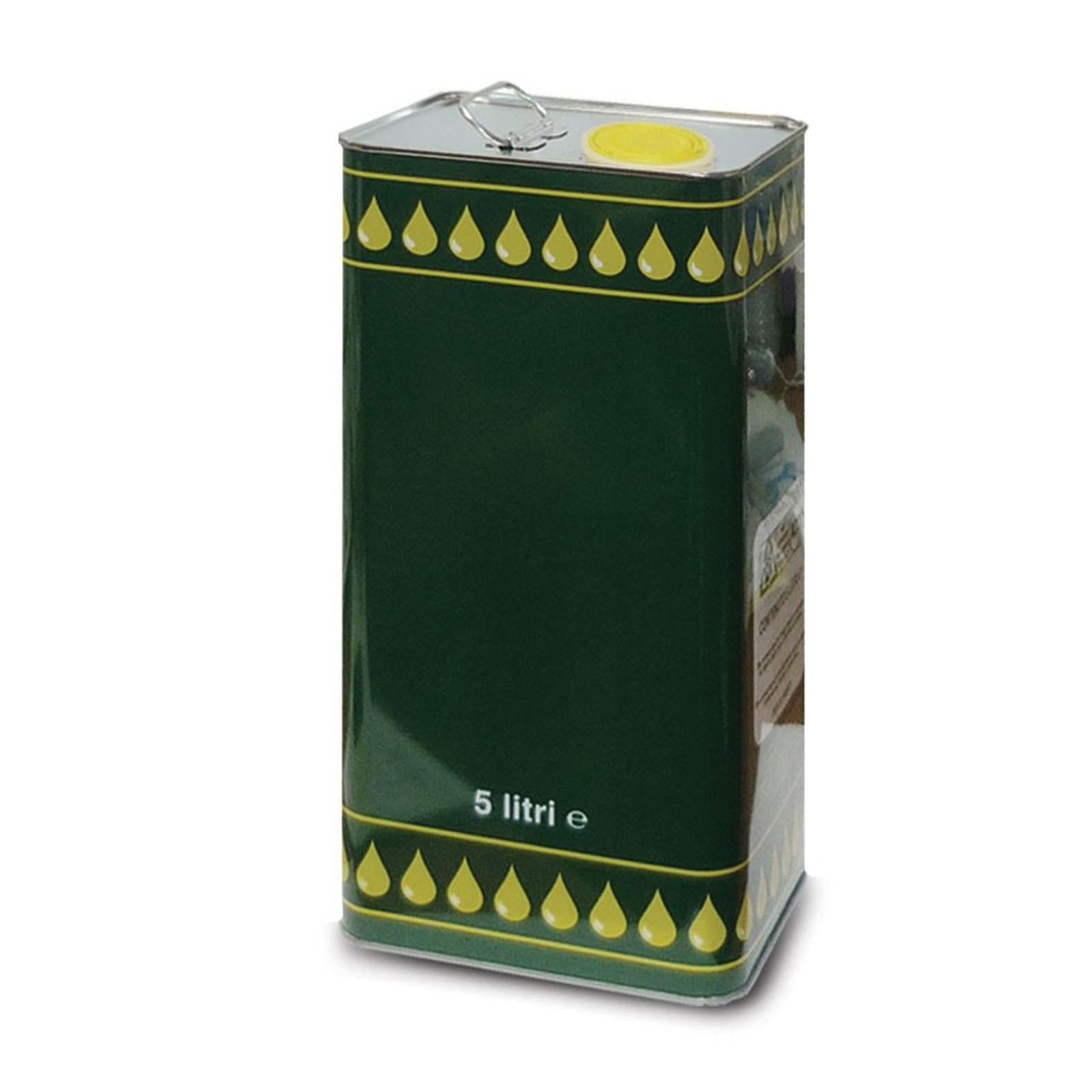Lattina in metallo tanica per olio di oliva contenitore 5 lt con tappo per alimenti