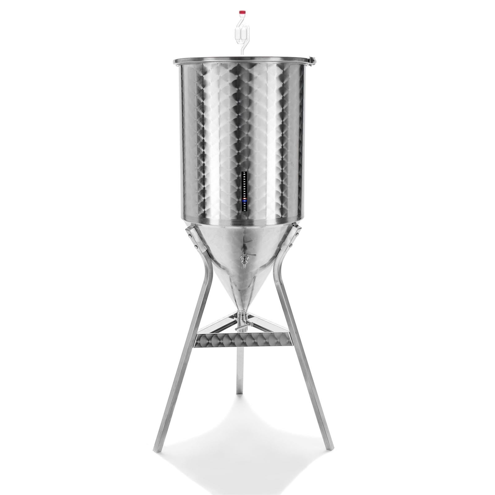 Fermentatore fondo conico 60° inox professionale bollitore birra artigianale birre fermentatori (55 lt)