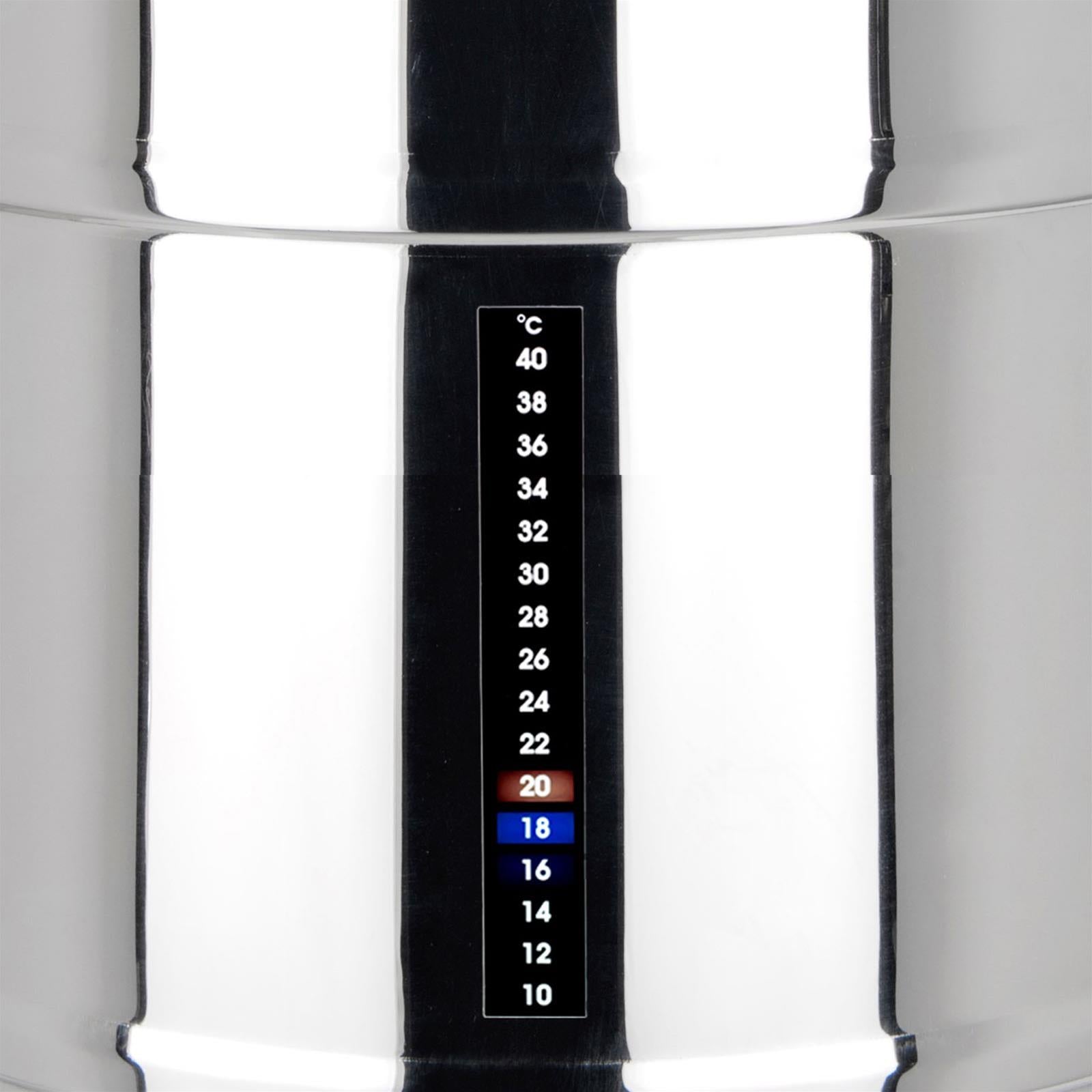 Fermentatore tappo a vite inox professionale bollitore birra artigianale birre fermentatori (35 lt)