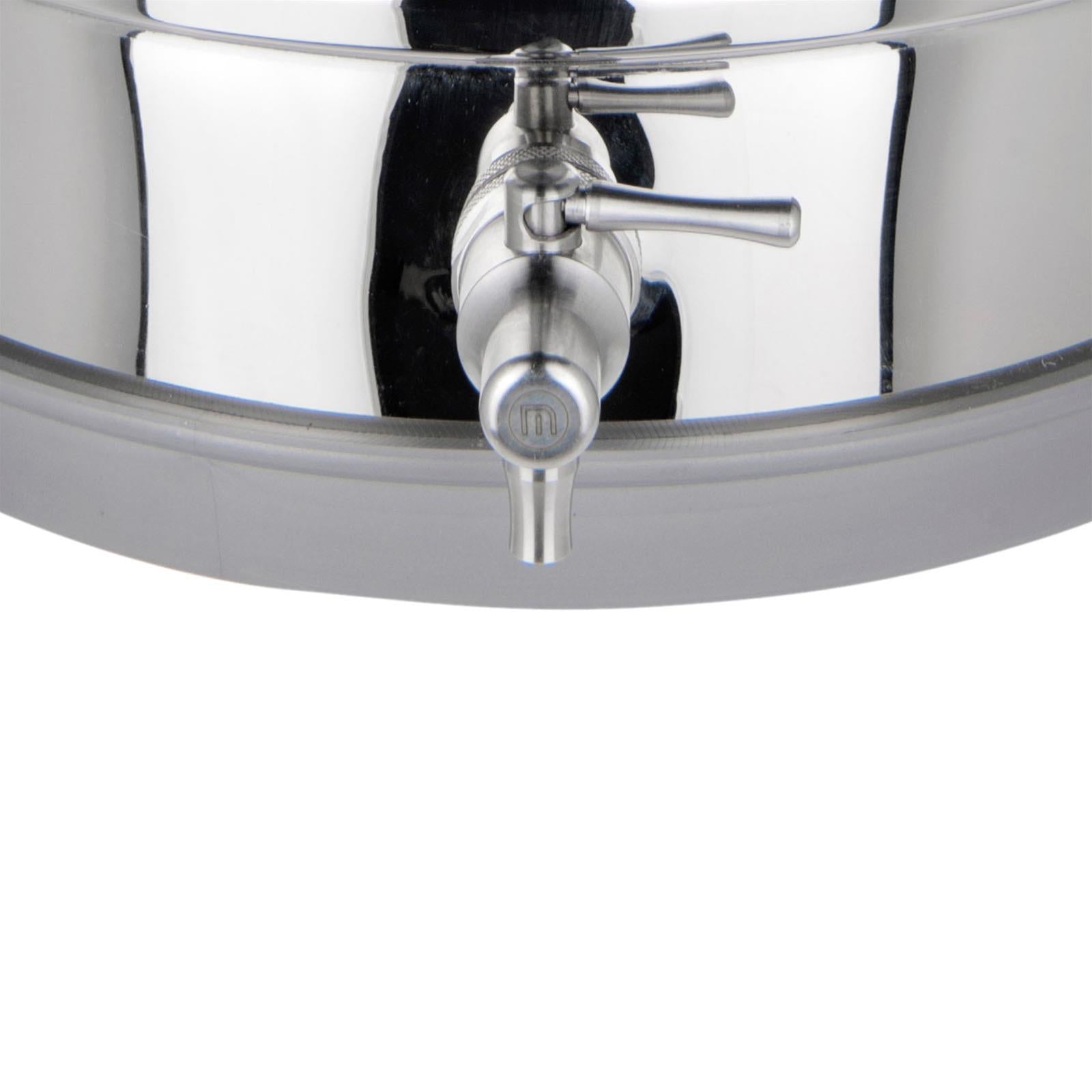 Fermentatore tappo a vite inox professionale bollitore birra artigianale birre fermentatori (35 lt)