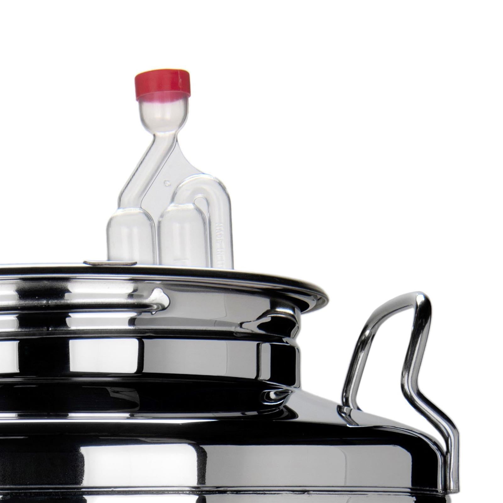 Fermentatore tappo a vite inox professionale bollitore birra artigianale birre fermentatori (35 lt)