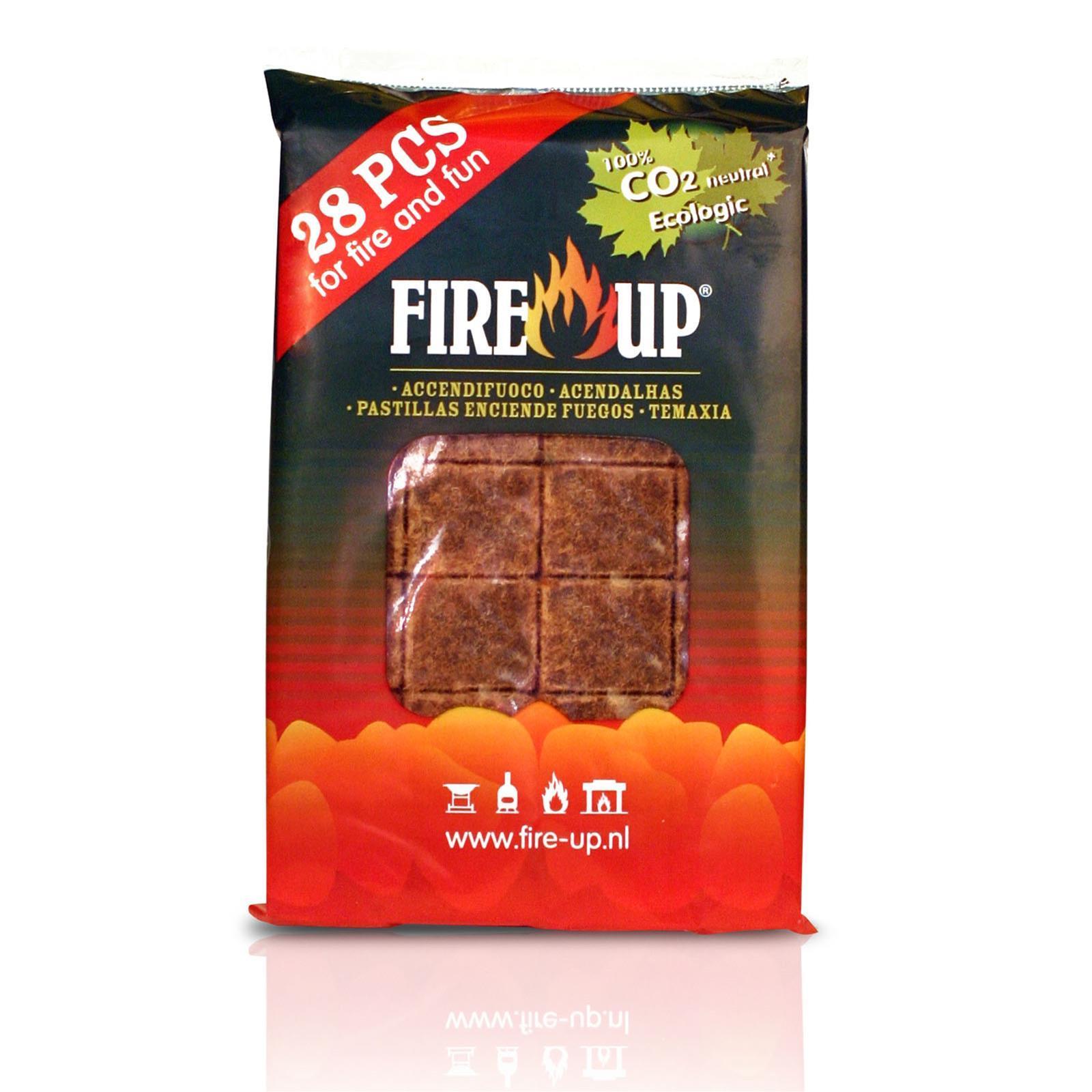 Accendi fuoco per stufe e barbecue diavolina Ecologica "ecofiamma" confezioni da 32 cubetti
