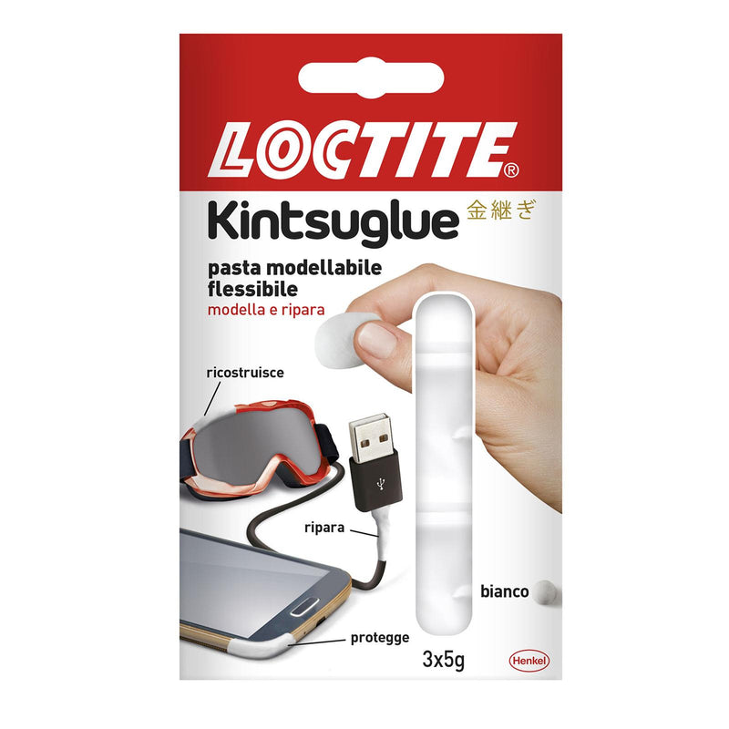 Kintsuglue pasta adesiva modellabile e flessibile colla ripara ccellulare iphone samsung (bianco)
