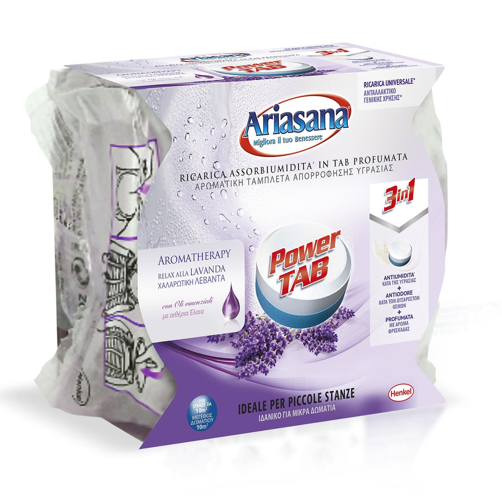 RICARICA ARIASANA ASSORBIUMIDITA' DEUMIDIFICATORE POWER MICRO TAB LAVANDA 300g