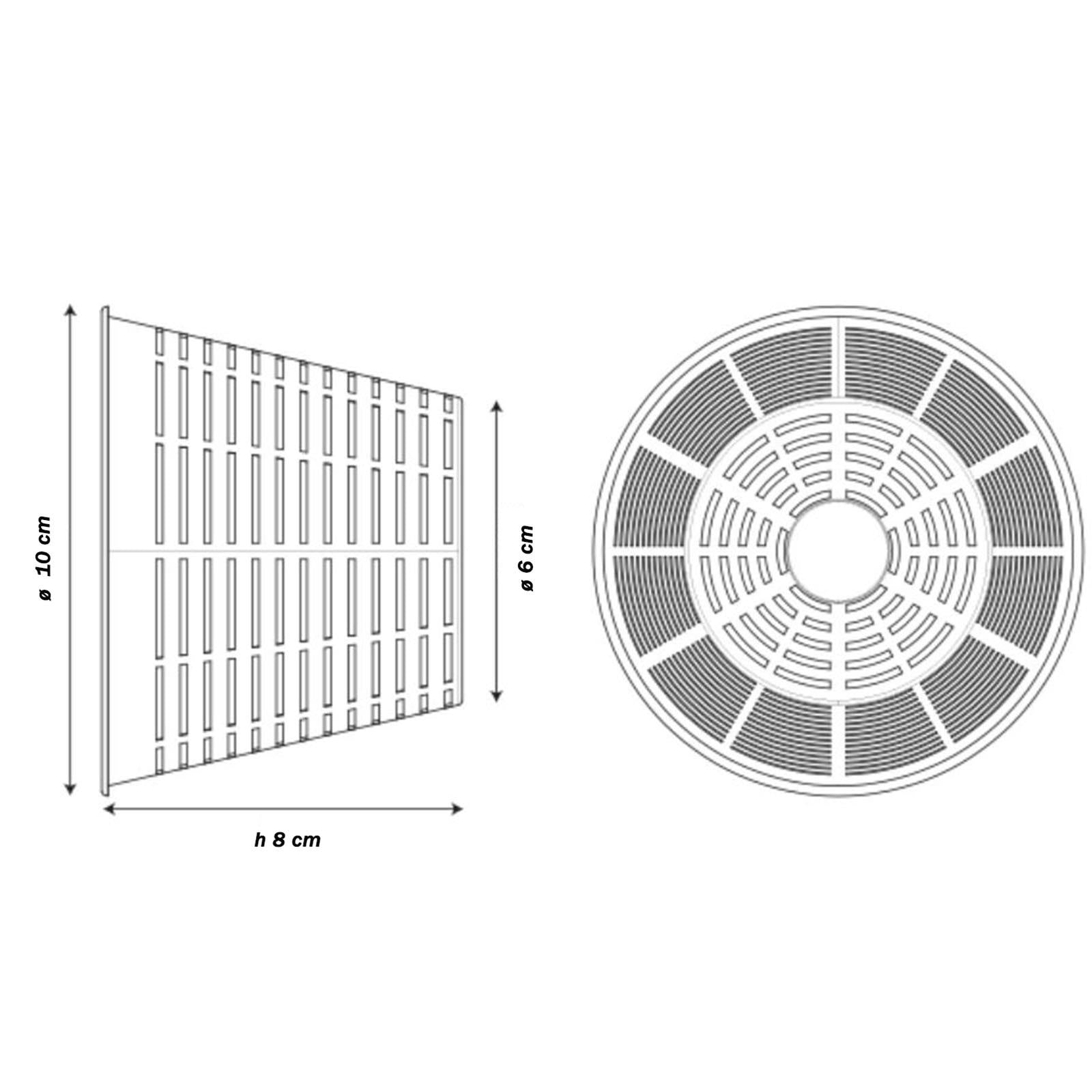 170 pz ricottiera fuscelle fuscella forma cacioricotta ricotta formaggi gr 250 fustella