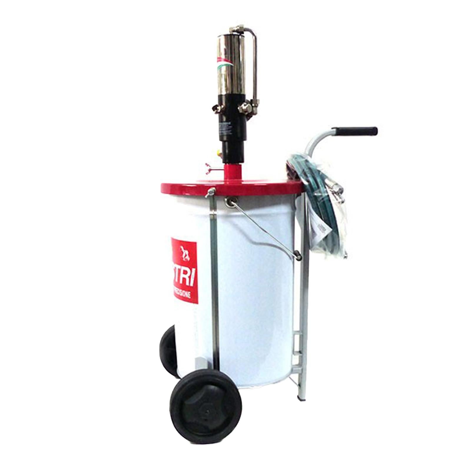 Aeropulsometro per grasso fusti 20/30 kg dispenser ad aria compressa 8 atm con carrello