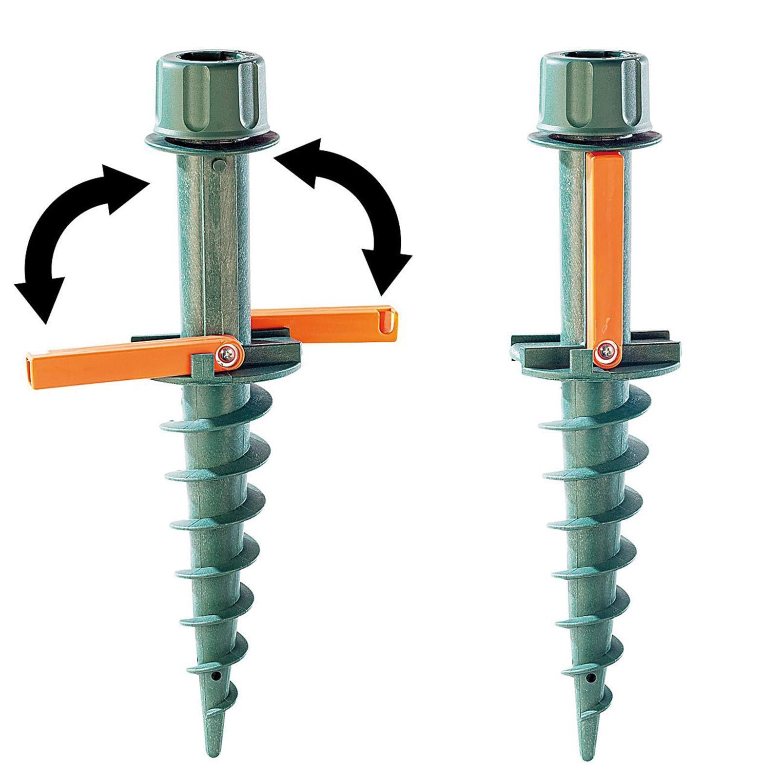 Porta ombrellone da mare a spirale, Trivella "Gigante" picchetto per sabbia