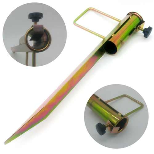 Picchetto in metallo porta ombrellone ideale per le spiagge di sabbia e ciottoli