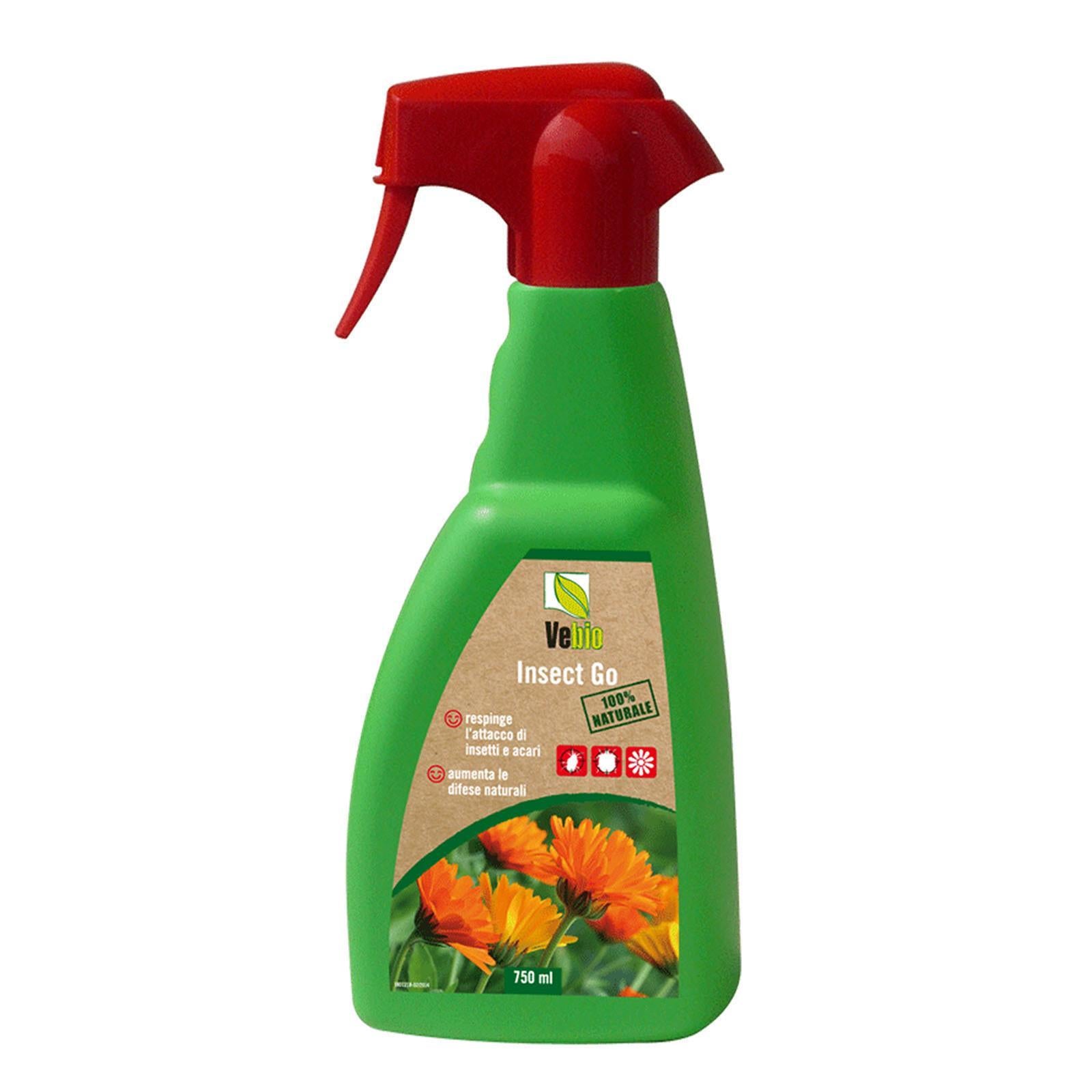 INSETTICIDA INSECT-GO SPRAY BIOLOGICO ACARICIDA E AFICIDA NATURALE PER PIANTE FIORITE
