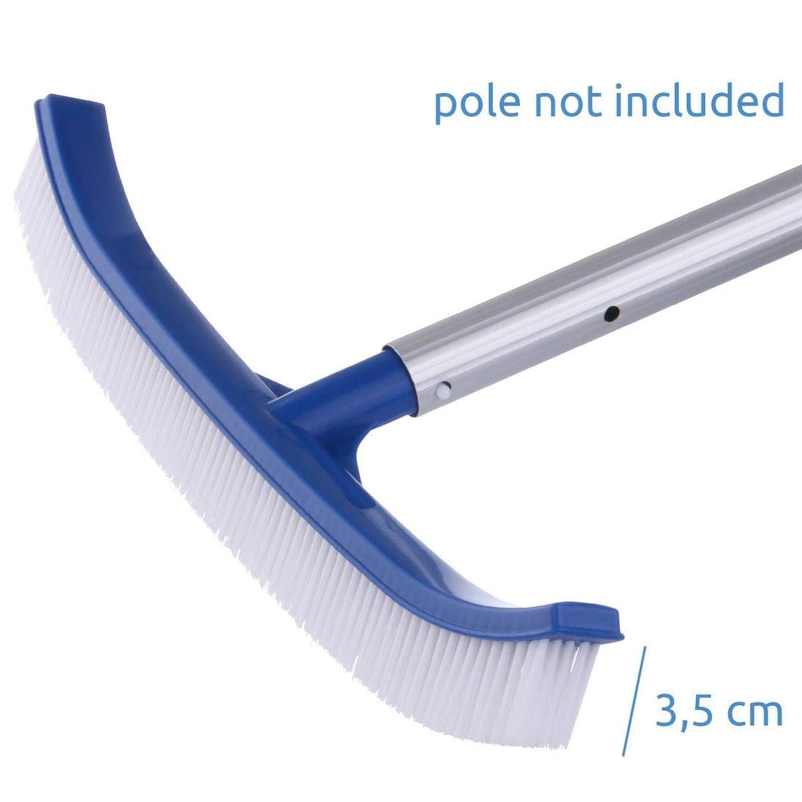 SPAZZOLA PISCINA RINFORZO PVC PULIZIA PISCINE SPAZZOLE FONDO E PARETE BAIONETTA 45 CM