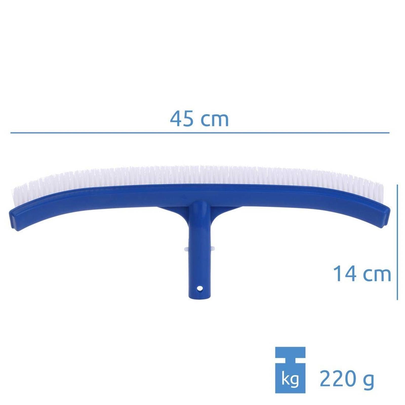 SPAZZOLA PISCINA RINFORZO PVC PULIZIA PISCINE SPAZZOLE FONDO E PARETE BAIONETTA 45 CM