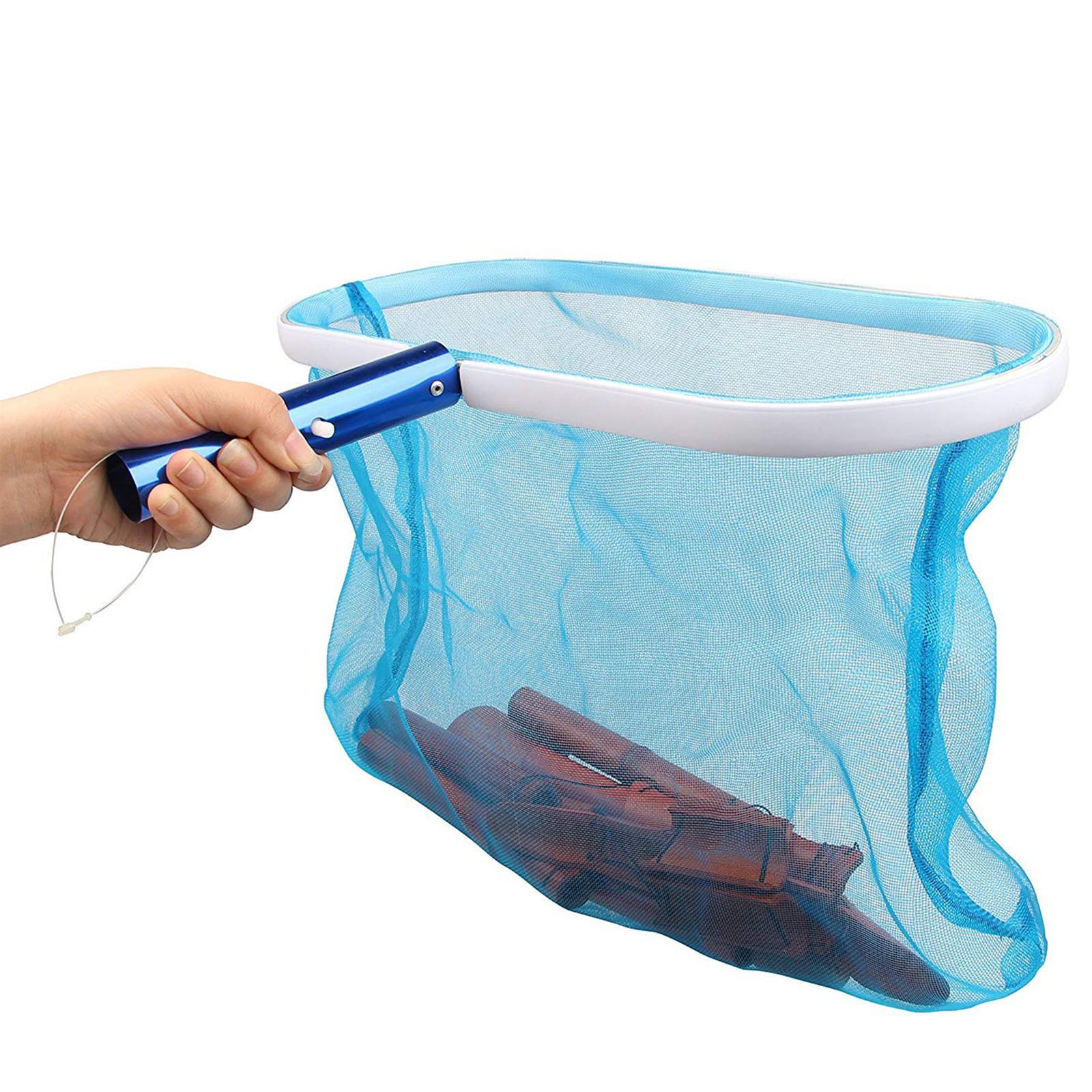 RETINO DI SUPERFICIE CON SACCO RACCOGLIFOGLIE BORDO IN ALLUMINIO PER PISCINE MANUTENZIONE E PULIZIA