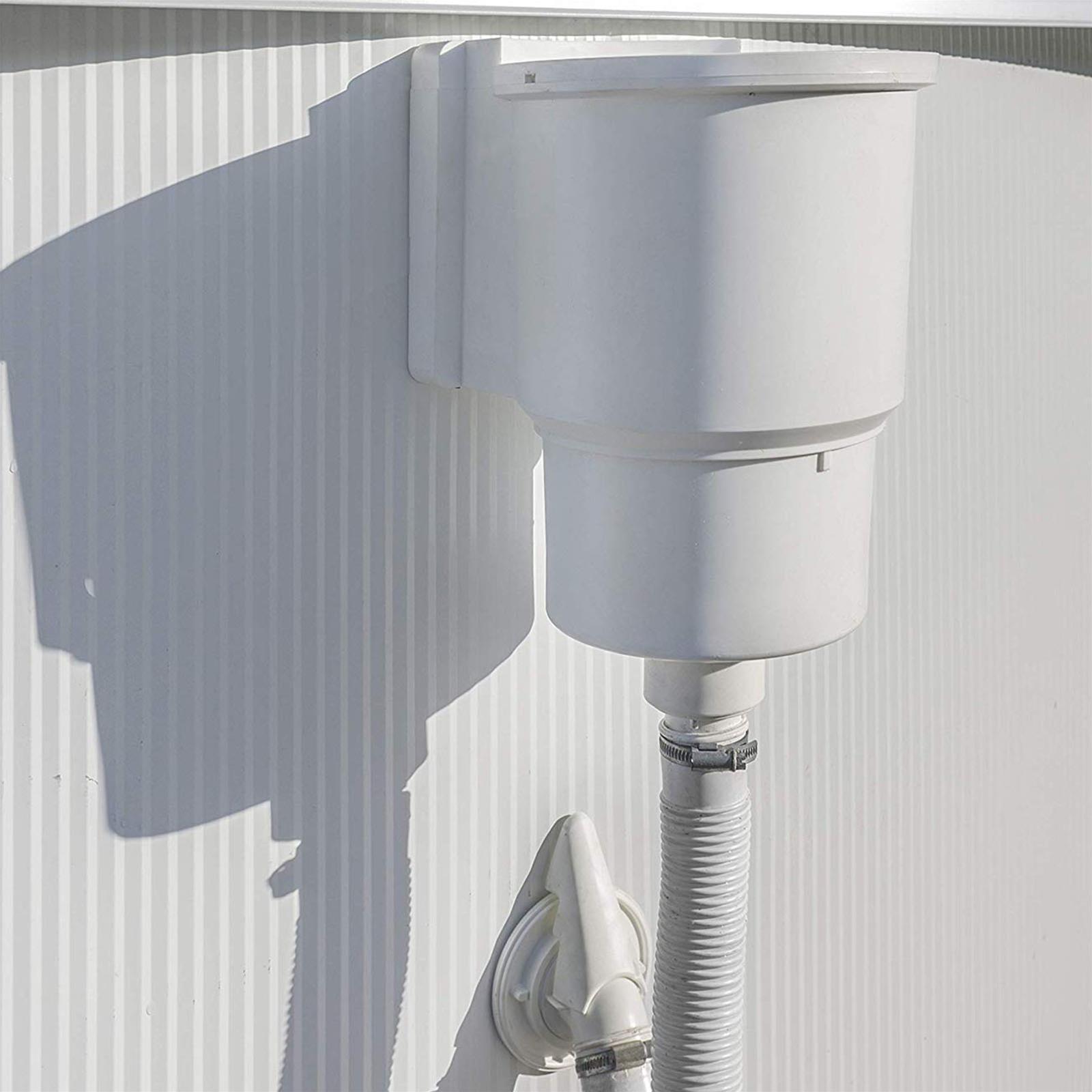 SKIMMER AR100 PER PISCINA RIGIDA GRE DA MURO PARETE COMPLETO VALVOLA RITORNO