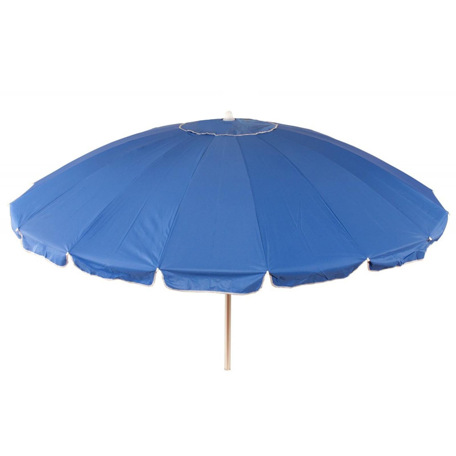 Ombrellone da mare con aste in fibra di vetro palo in alluminio orientabile